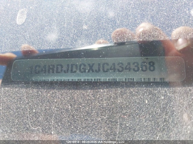 1C4RDJDGXJC434368 Dodge DURANGO GT