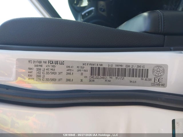 Продаж на аукціоні авто 2018 Dodge Durango Gt, vin: 1C4RDJDG2JC448121, номер лоту: 12616945