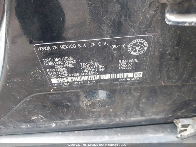 3CZRU6H58JM108955 Honda HR-V EX