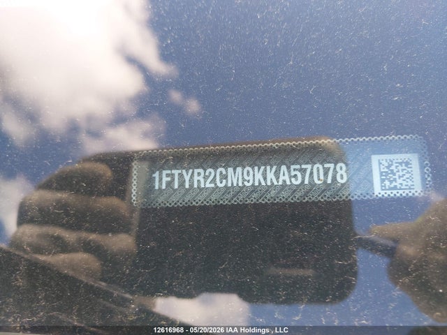 2019 Ford Transit T-250 მანქანა იყიდება აუქციონზე, vin: 1FTYR2CM9KKA57078, აუქციონის ნომერი: 12616968