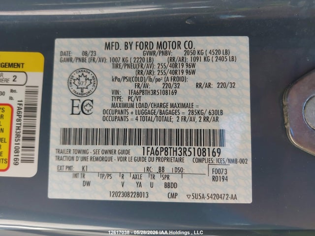 Ford Mustang 2024 1FA6P8TH3R5108169 Image 19