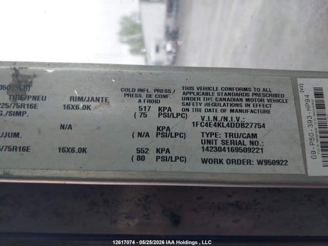 Продаж на аукціоні авто 2013 Ford Econoline, vin: 1FC4E4KL4DDB27754, номер лоту: 12617074