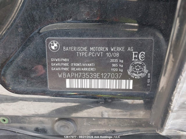 Aukcja sprzedaży 2009 Bmw 328 I, vin: WBAPH73539E127037, numer aukcji: 12617077