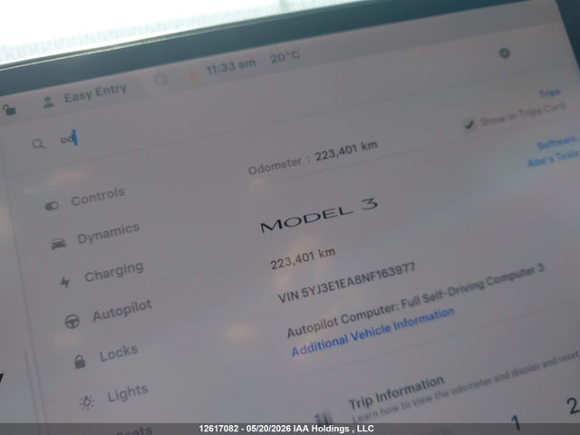 Продажа на аукционе авто 2022 Tesla Model 3, vin: 5YJ3E1EA8NF163977, номер лота: 12617082