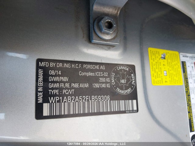 WP1AB2A52FLB59306 Porsche MACAN S