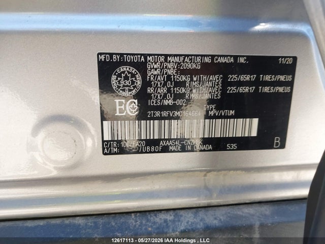 Toyota Rav4 Xle 2021 2T3R1RFV3MC164664 Image 9