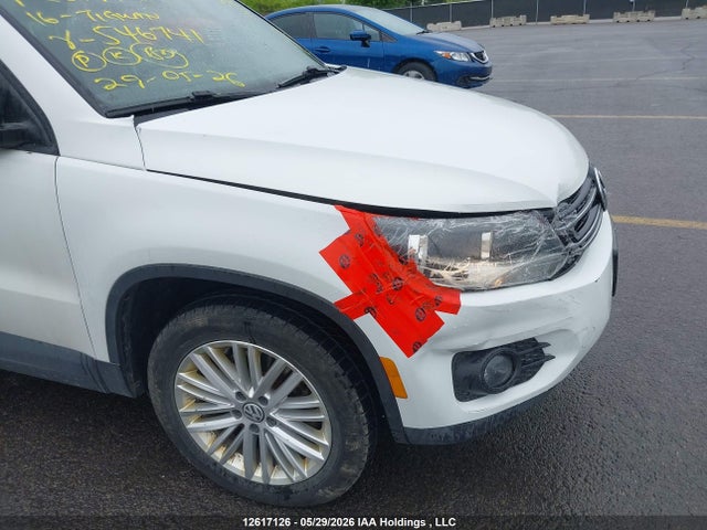 Aukcja sprzedaży 2016 Volkswagen Tiguan Comfortline/highline/special Edition, vin: WVGJV7AX1GW546741, numer aukcji: 12617126