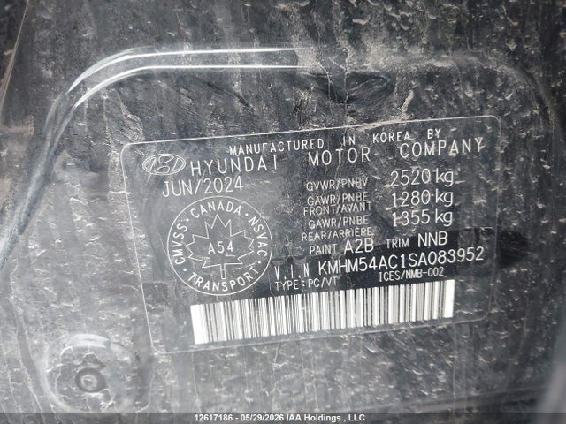 Aukcja sprzedaży 2025 Hyundai Ioniq 6, vin: KMHM54AC1SA083952, numer aukcji: 12617186