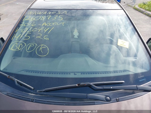 Aukcja sprzedaży 2016 Hyundai Accent Gls, vin: KMHCU4AE0GU030441, numer aukcji: 12608935