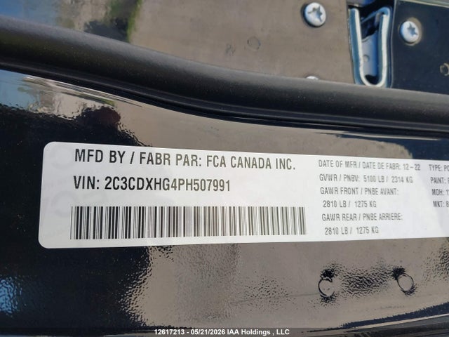 Dodge CHARGER GT 2023 2C3CDXHG4PH507991 Image 9