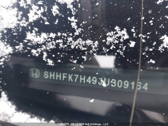 SHHFK7H49JU309164 Honda Civic Sport