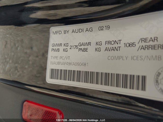 WAUBNAF49KA050481 Audi A4 Progressiv