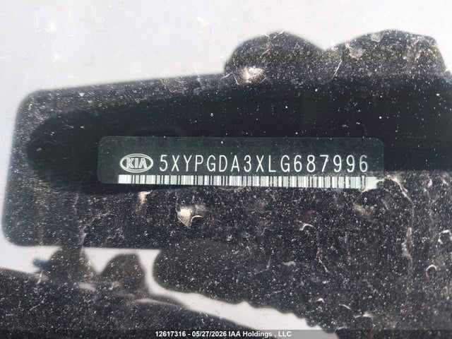 Продаж на аукціоні авто 2020 Kia Sorento L/lx, vin: 5XYPGDA3XLG687996, номер лоту: 12617316