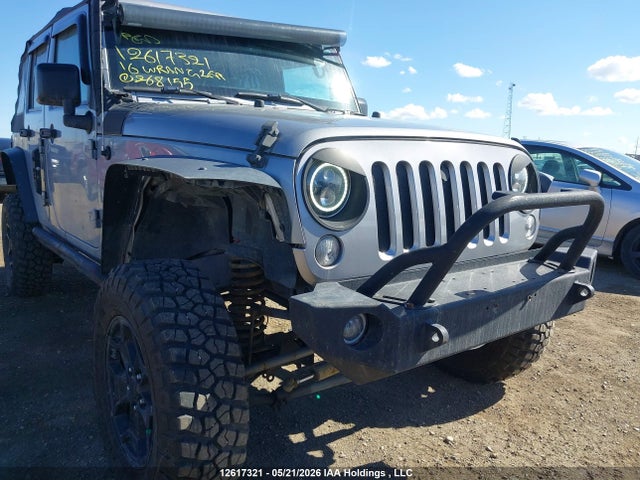 2016 Jeep Wrangler Unlimited Sport მანქანა იყიდება აუქციონზე, vin: 1C4BJWDG6GL268155, აუქციონის ნომერი: 12617321