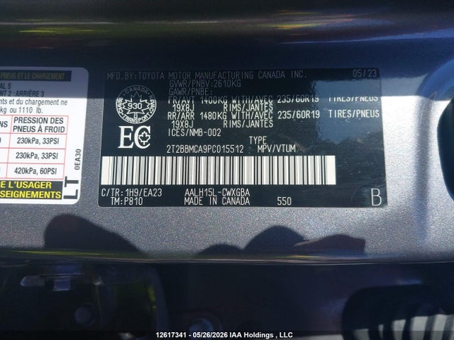 Lexus Rx 350h 2023 2T2BBMCA9PC015512 Image 9