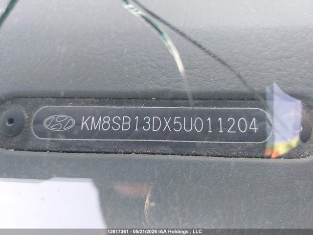 Продаж на аукціоні авто 2005 Hyundai Santa Fe Gl V6, vin: KM8SB13DX5U011204, номер лоту: 12617361