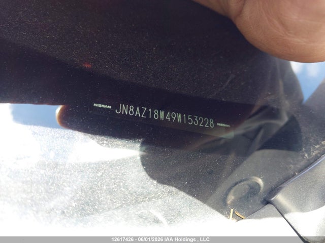 Продажа на аукционе авто 2009 Nissan Murano Sl, vin: JN8AZ18W49W153228, номер лота: 12617426