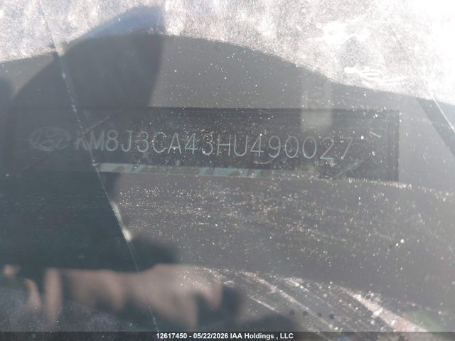 12617450 :رقم المزاد ، KM8J3CA43HU490027 vin ، 2017 Hyundai Tucson Limited/sport And Eco/se مزاد بيع
