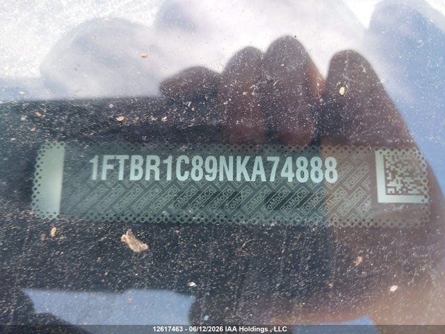 12617463 :رقم المزاد ، 1FTBR1C89NKA74888 vin ، 2022 Ford Transit-250 Cargo مزاد بيع