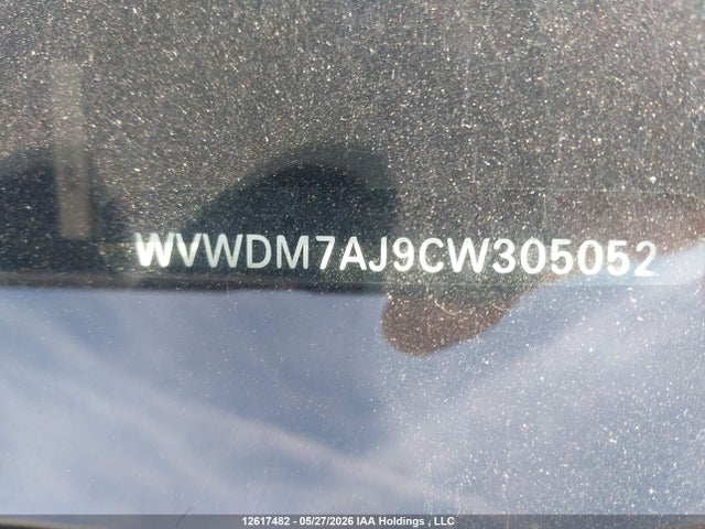 12617482 :رقم المزاد ، WVWDM7AJ9CW305052 vin ، 2012 Volkswagen Golf مزاد بيع
