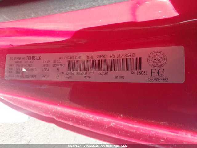RAM 1500 Classic Slt 2019 3C6JR7ET1KG690434 Image 17