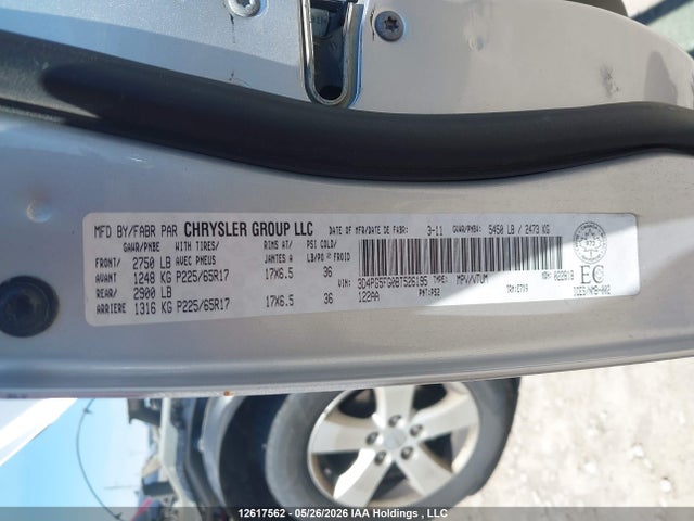 12617562 :رقم المزاد ، 3D4PG5FG0BT526195 vin ، 2011 Dodge Journey Sxt مزاد بيع