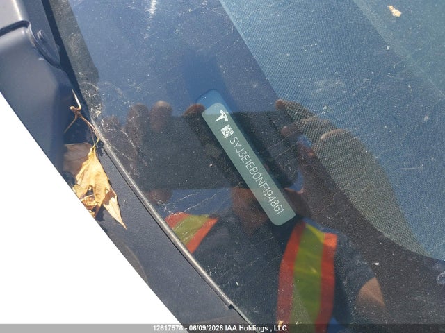 12617578 :رقم المزاد ، 5YJ3E1EB0NF194861 vin ، 2022 Tesla Model 3 Long Range مزاد بيع