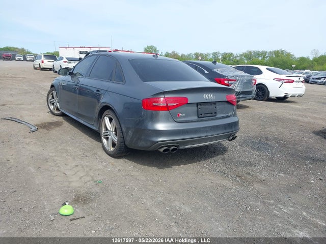 2015 Audi S4 Premium Plus მანქანა იყიდება აუქციონზე, vin: WAUBGCFL1FA129954, აუქციონის ნომერი: 12617597