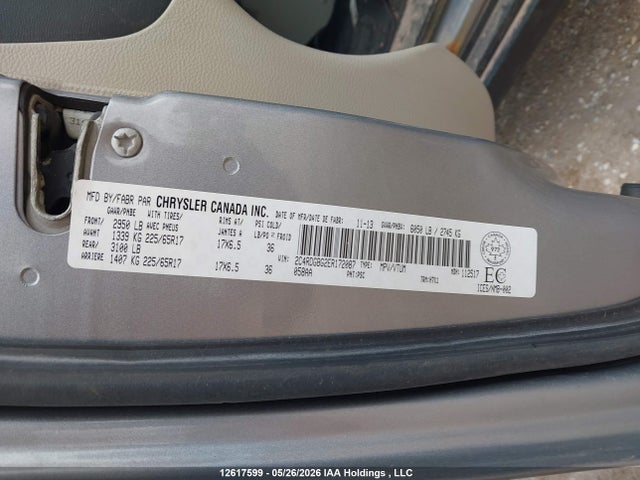 Продажа на аукционе авто 2014 Dodge Grand Caravan Se/sxt, vin: 2C4RDGBG2ER172087, номер лота: 12617599