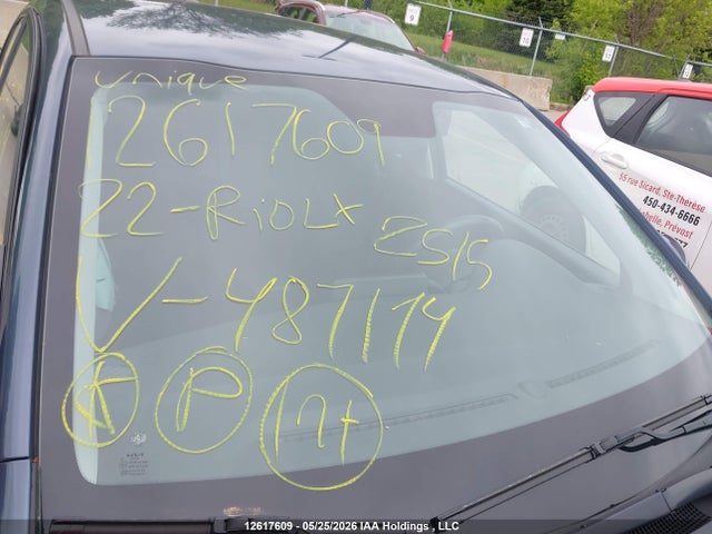 12617609 :رقم المزاد ، 3KPA25AD5NE487174 vin ، 2022 Kia Rio Lx Premium/lx+ مزاد بيع