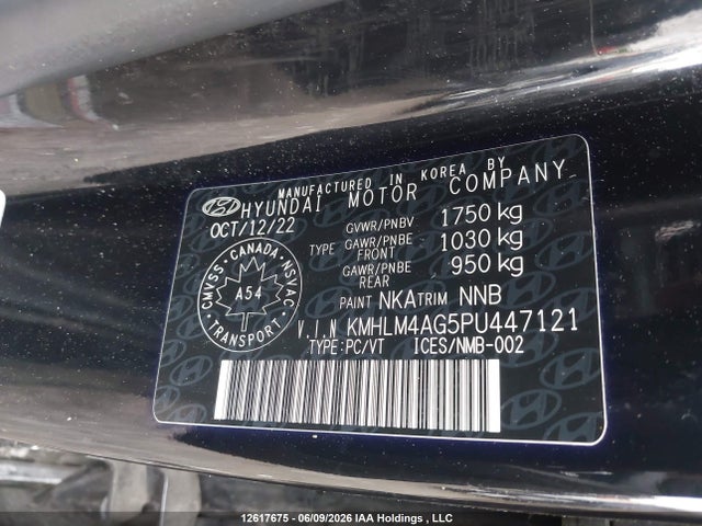 KMHLM4AG5PU447121 Hyundai Elantra Preferred Ivt With Tech Package