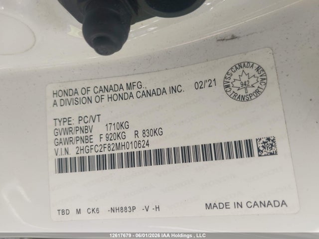 Honda Civic Sport 2021 2HGFC2F82MH010624 Image 16