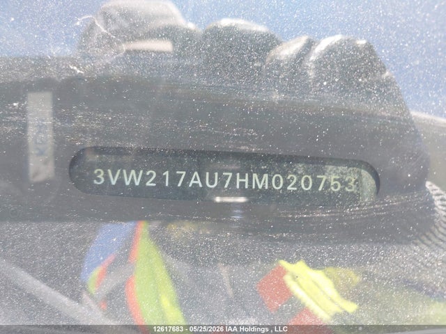 Auction sale of the 2017 Volkswagen Golf S/wolfsburg/se/sel, vin: 3VW217AU7HM020753, lot number: 12617683