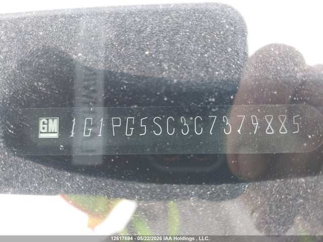 12617694 :رقم المزاد ، 1G1PG5SC3C7379885 vin ، 2012 Chevrolet Cruze Lt مزاد بيع