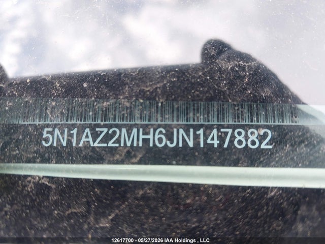 5N1AZ2MH6JN147882 Nissan Murano S/sl/sv/platinum