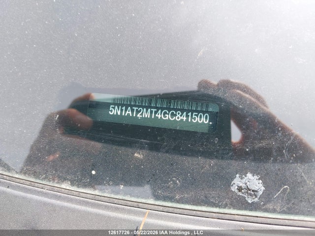 5N1AT2MT4GC841500 Nissan Rogue S/sl/sv