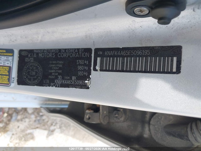 Auction sale of the 2014 Kia Forte Lx, vin: KNAFK4A65E5096195, lot number: 12617739
