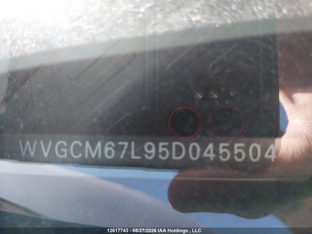 12617743 :رقم المزاد ، WVGCM67L95D045504 vin ، 2005 Volkswagen Touareg V8 مزاد بيع
