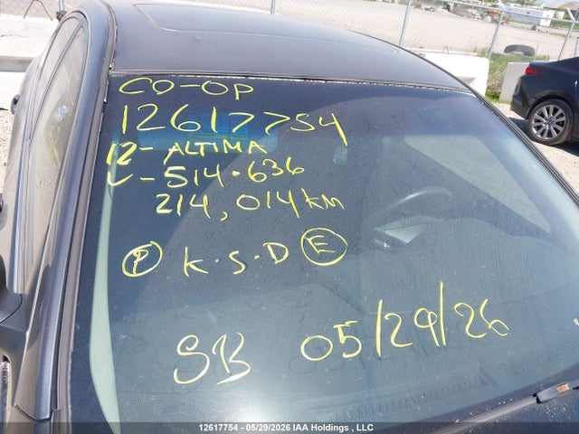 2012 Nissan Altima Sr მანქანა იყიდება აუქციონზე, vin: 1N4BL2APXCN514636, აუქციონის ნომერი: 12617754