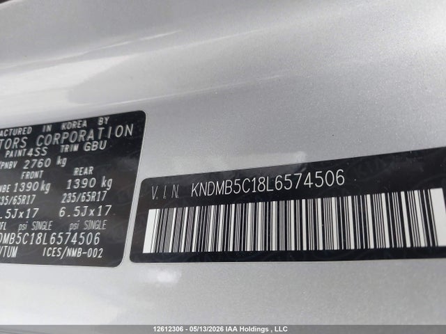 KNDMB5C18L6574506 KIA SEDONA LX