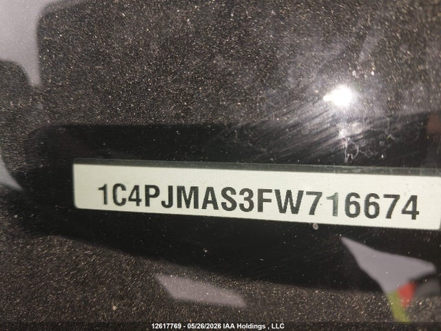 2015 Jeep Cherokee Sport მანქანა იყიდება აუქციონზე, vin: 1C4PJMAS3FW716674, აუქციონის ნომერი: 12617769