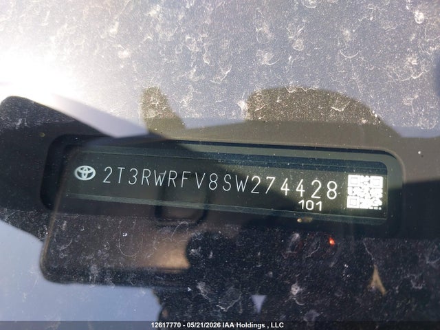 2T3RWRFV8SW274428 Toyota Rav4 Hybrid Xle