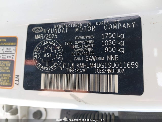KMHLM4DG1SU011659 Hyundai Elantra