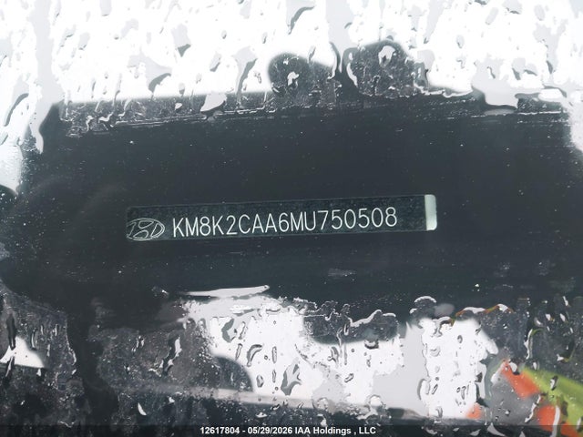 Продажа на аукционе авто 2021 Hyundai Kona Preferred Awd, vin: KM8K2CAA6MU750508, номер лота: 12617804