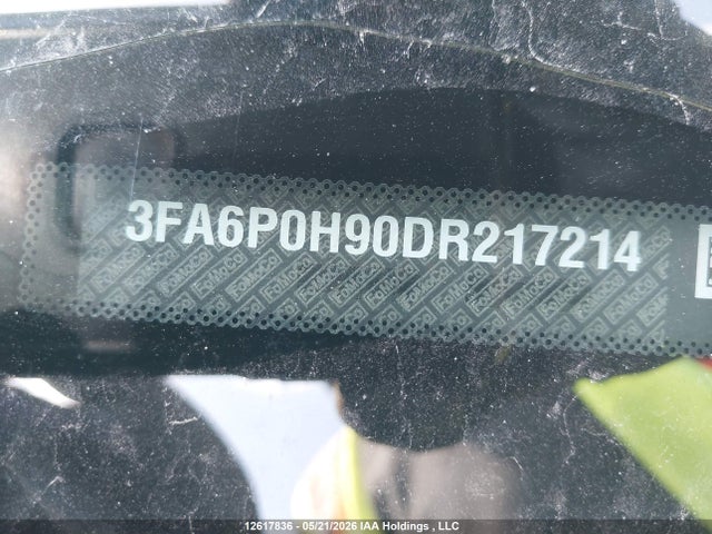 12617836 :رقم المزاد ، 3FA6P0H90DR217214 vin ، 2013 Ford Fusion Se مزاد بيع