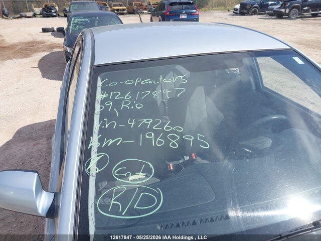 12617847 :رقم المزاد ، KNADE223096479260 vin ، 2009 Kia Rio Ex/ex-convenience مزاد بيع