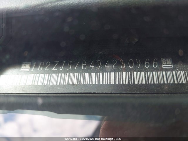 12617881 :رقم المزاد ، 1G2ZJ57B494230966 vin ، 2009 Pontiac G6 New Se مزاد بيع