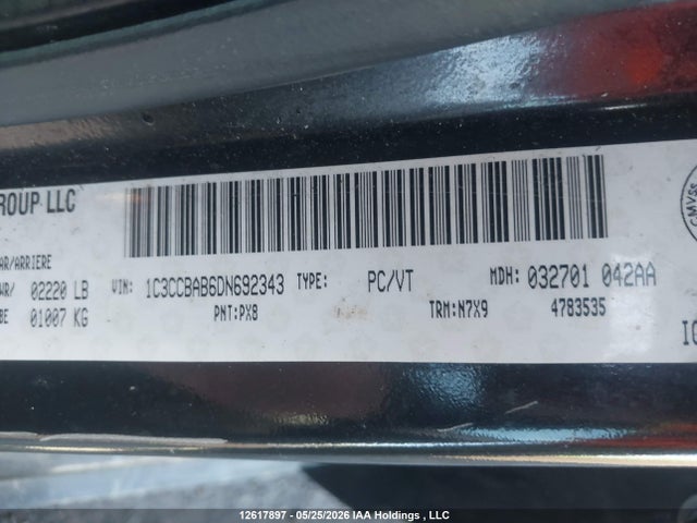 Продажа на аукционе авто 2013 Chrysler 200 Lx, vin: 1C3CCBAB6DN692343, номер лота: 12617897