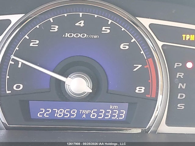 12617908 :رقم المزاد ، 2HHFD56589H201729 vin ، 2009 Acura Csx مزاد بيع