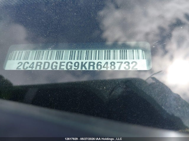 Aukcja sprzedaży 2019 Dodge Grand Caravan Gt, vin: 2C4RDGEG9KR648732, numer aukcji: 12617929